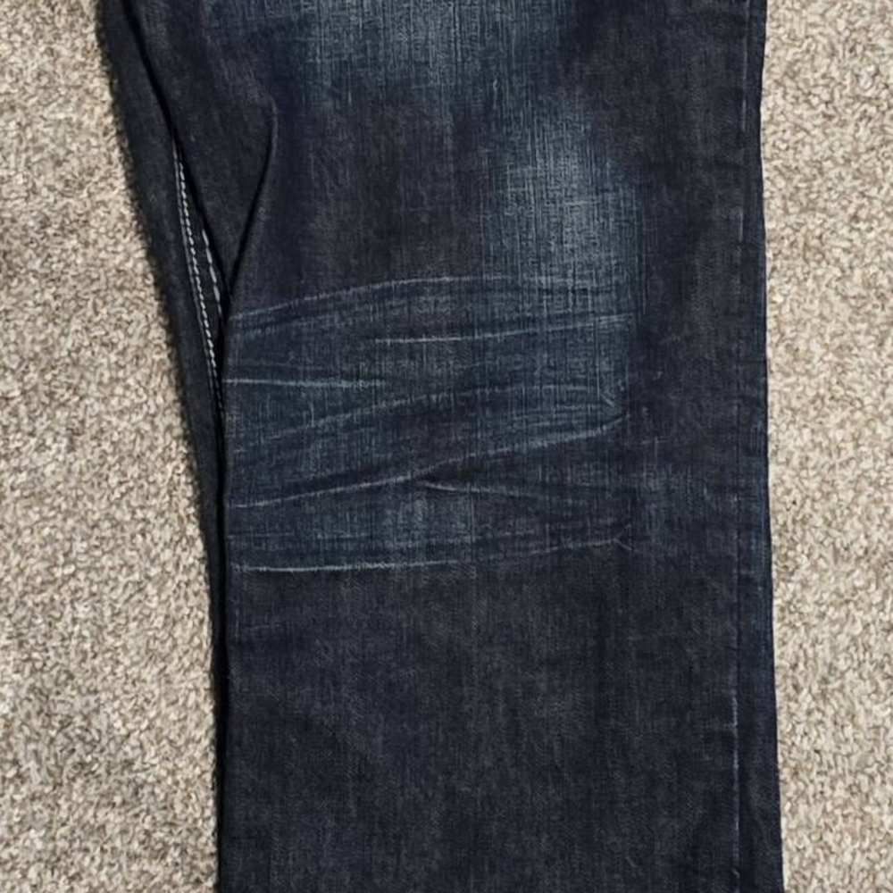 Rock Revival Men's Dark Blue Jeans - Picture 4 of 7
